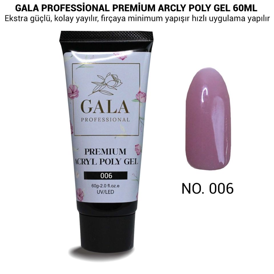 GALA PREMİUM ARCLY POLY JEL 60 ML NO:6