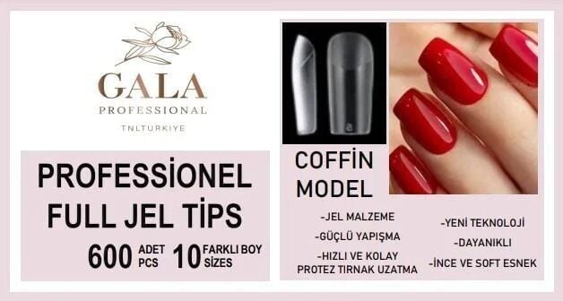 GALA SOFT JEL TİPS 600 LÜ PAKET - COFFİN  MODEL