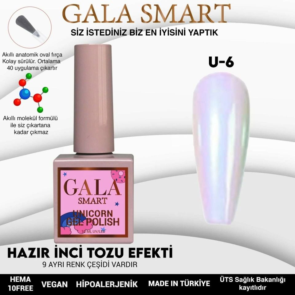 GALA UNİCORN KALICI OJE 10 ml U6