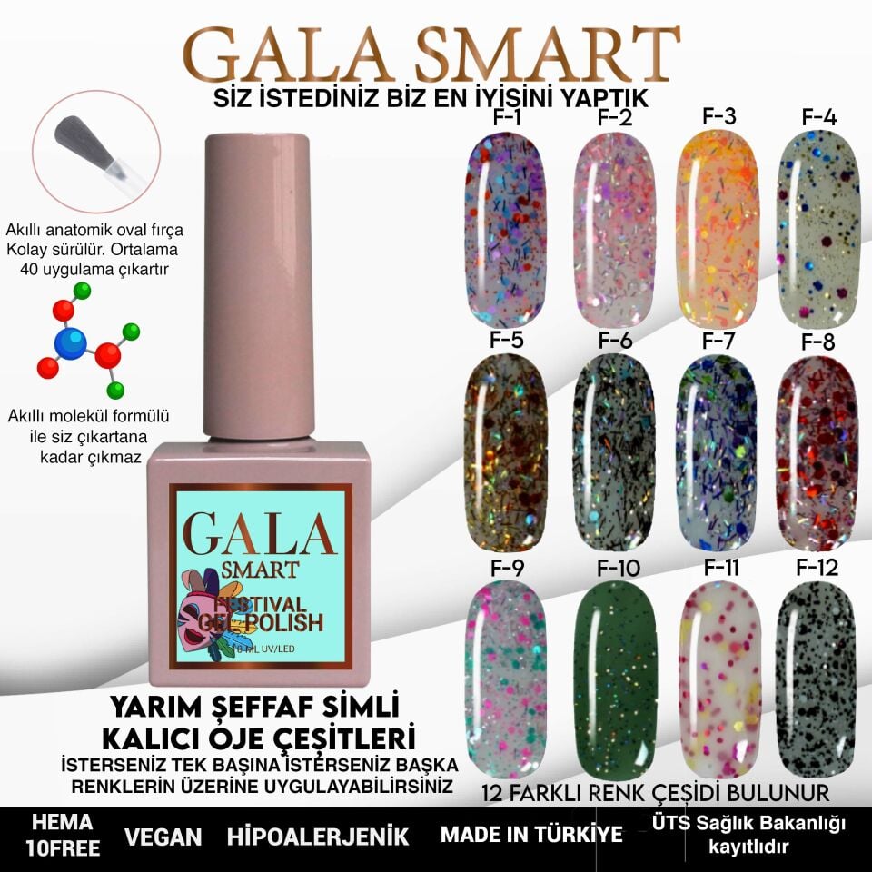 GALA FESTİVAL KALICI OJE 10 ml F7