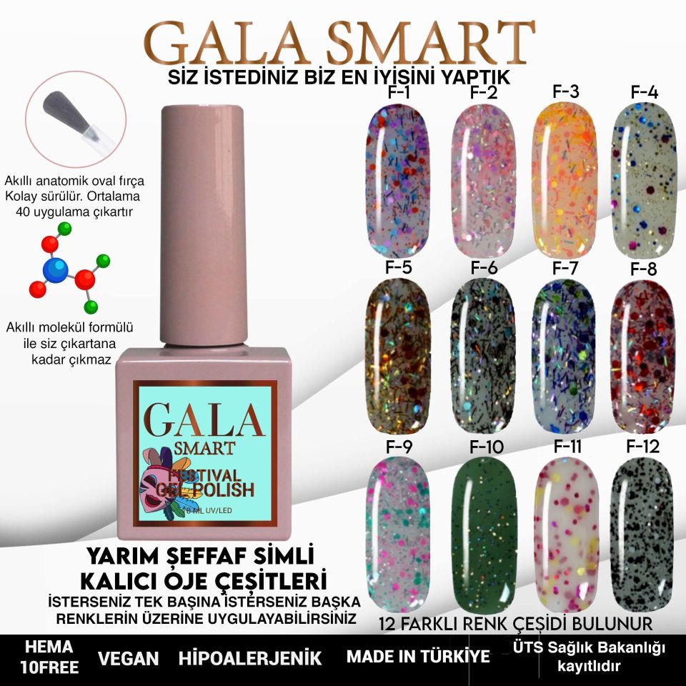 GALA FESTİVAL KALICI OJE 10 ml F3
