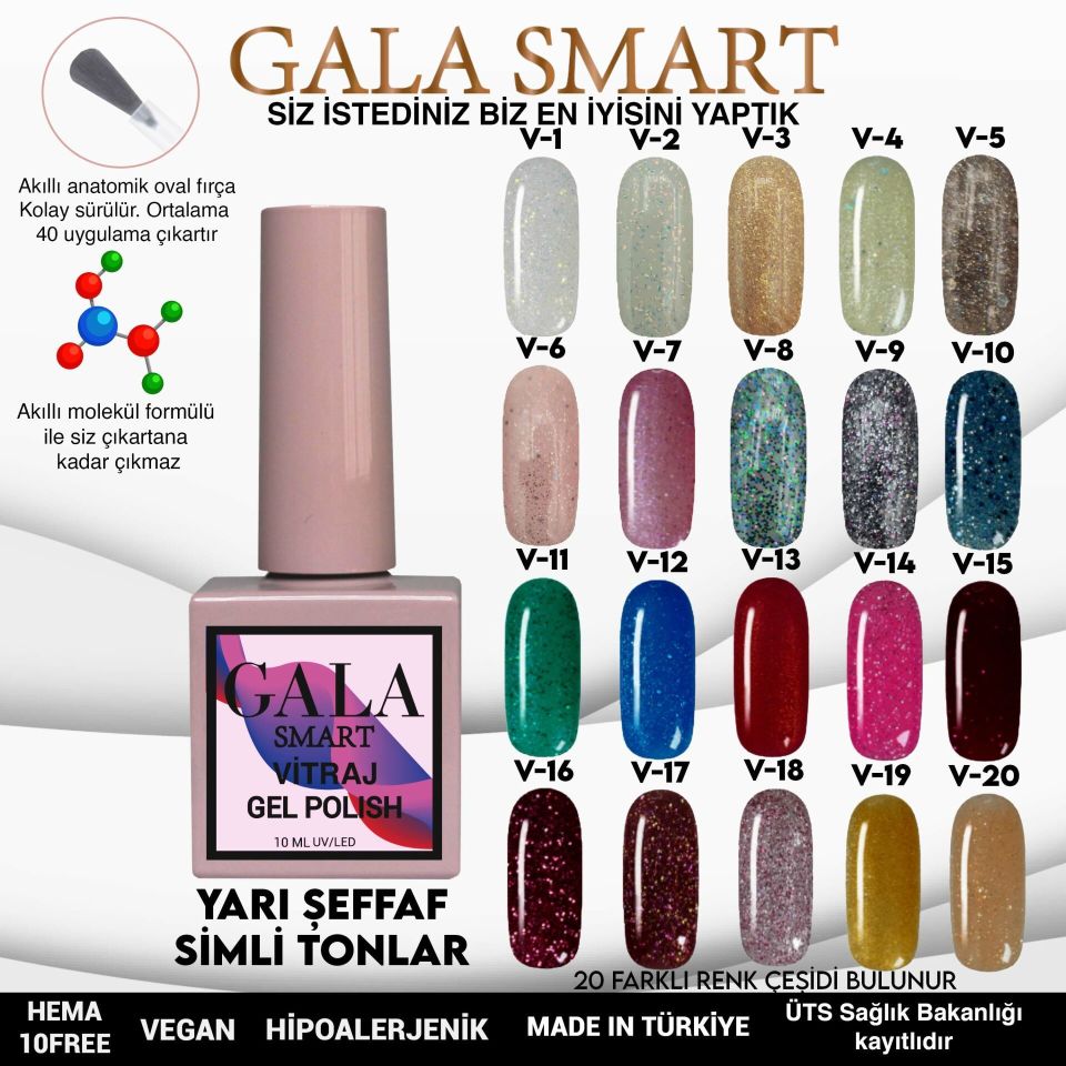 GALA VİTRAJ (SİMLİ) KALICI OJE 10 ml V5