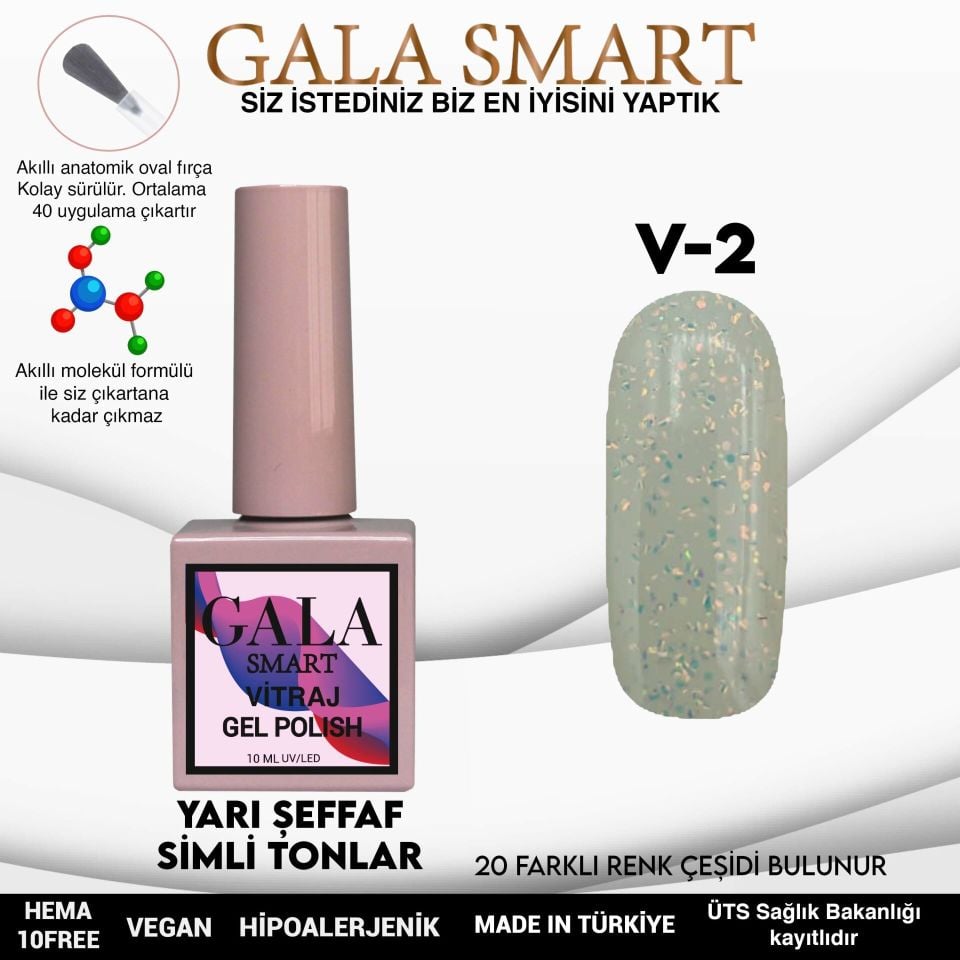 GALA VİTRAJ (SİMLİ) KALICI OJE 10 ml V2