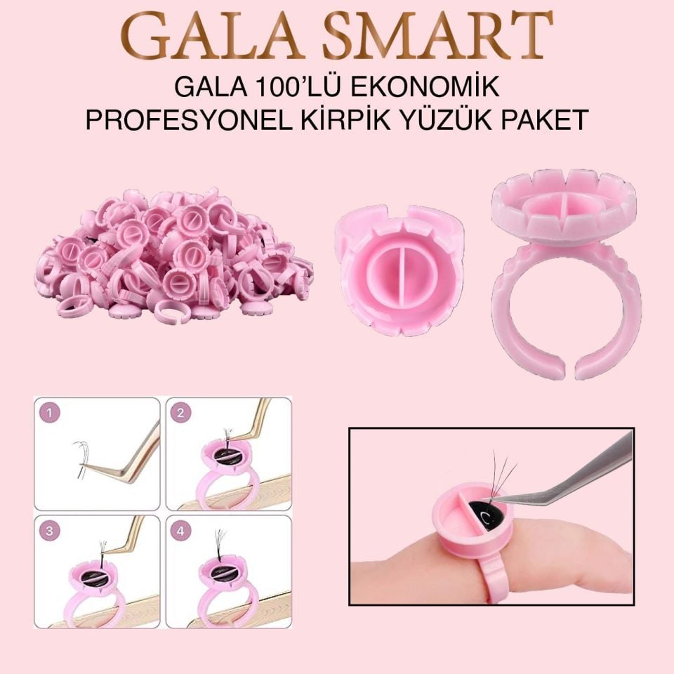 GALA PLASTİK YÜZÜK 100 ADET