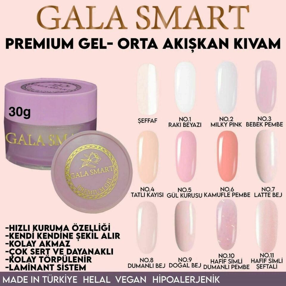 GALA SMART - PREMİUM JEL 30g - NO:1