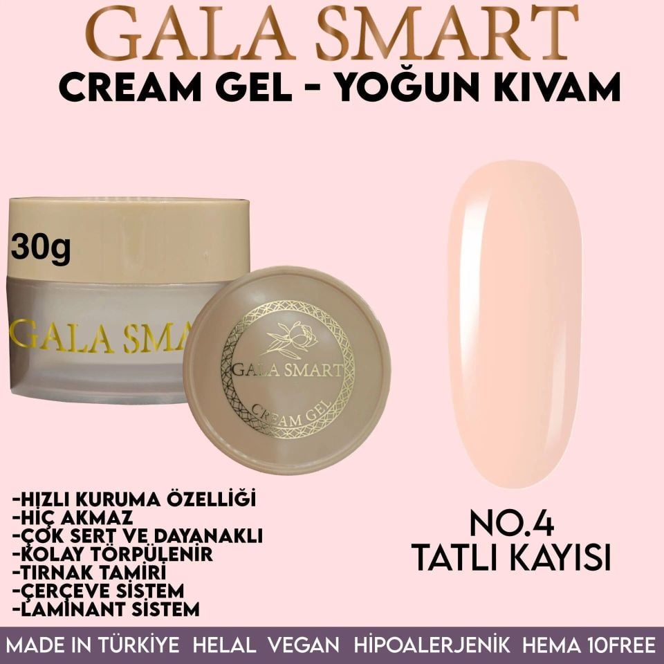 GALA SMART - CREAM GEL 30GR NO:4