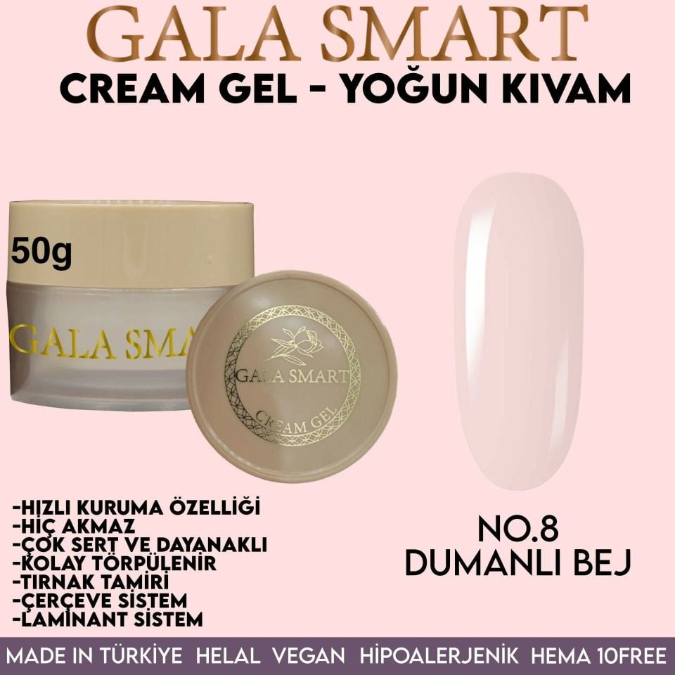 GALA SMART - CREAM GEL 50GR NO:8