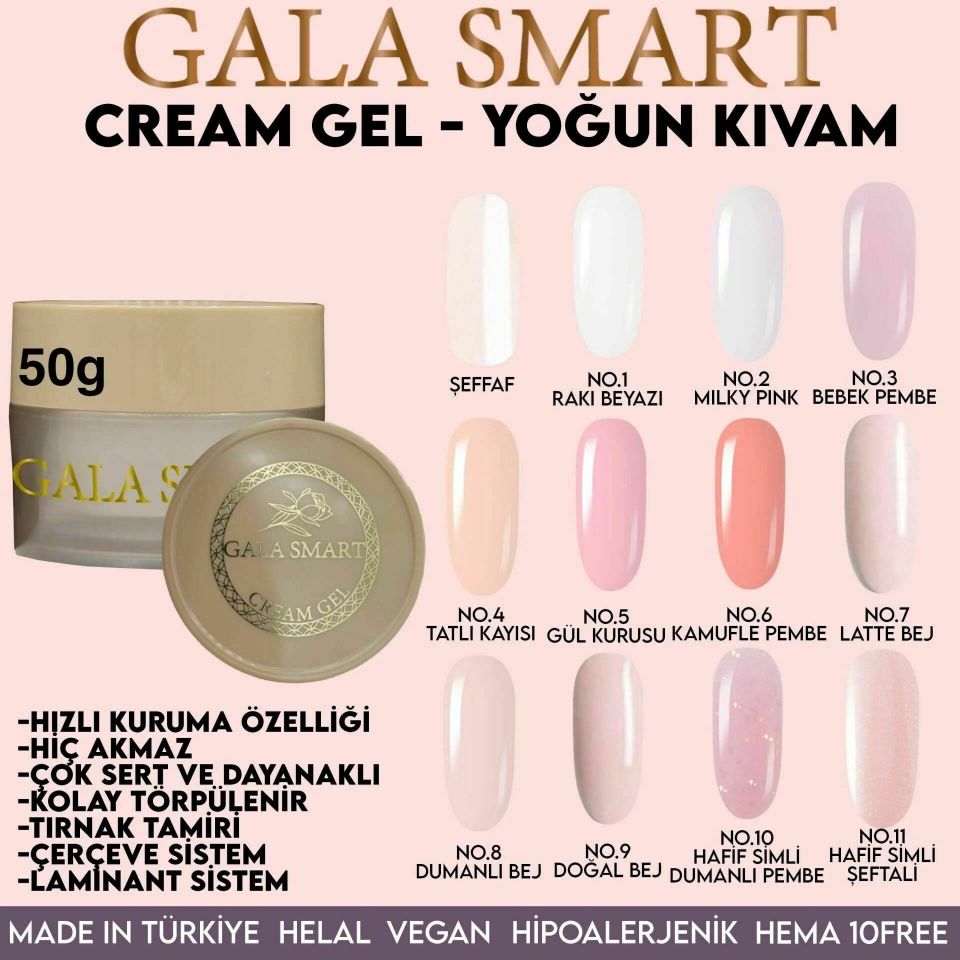 GALA SMART - CREAM GEL 50GR NO:8