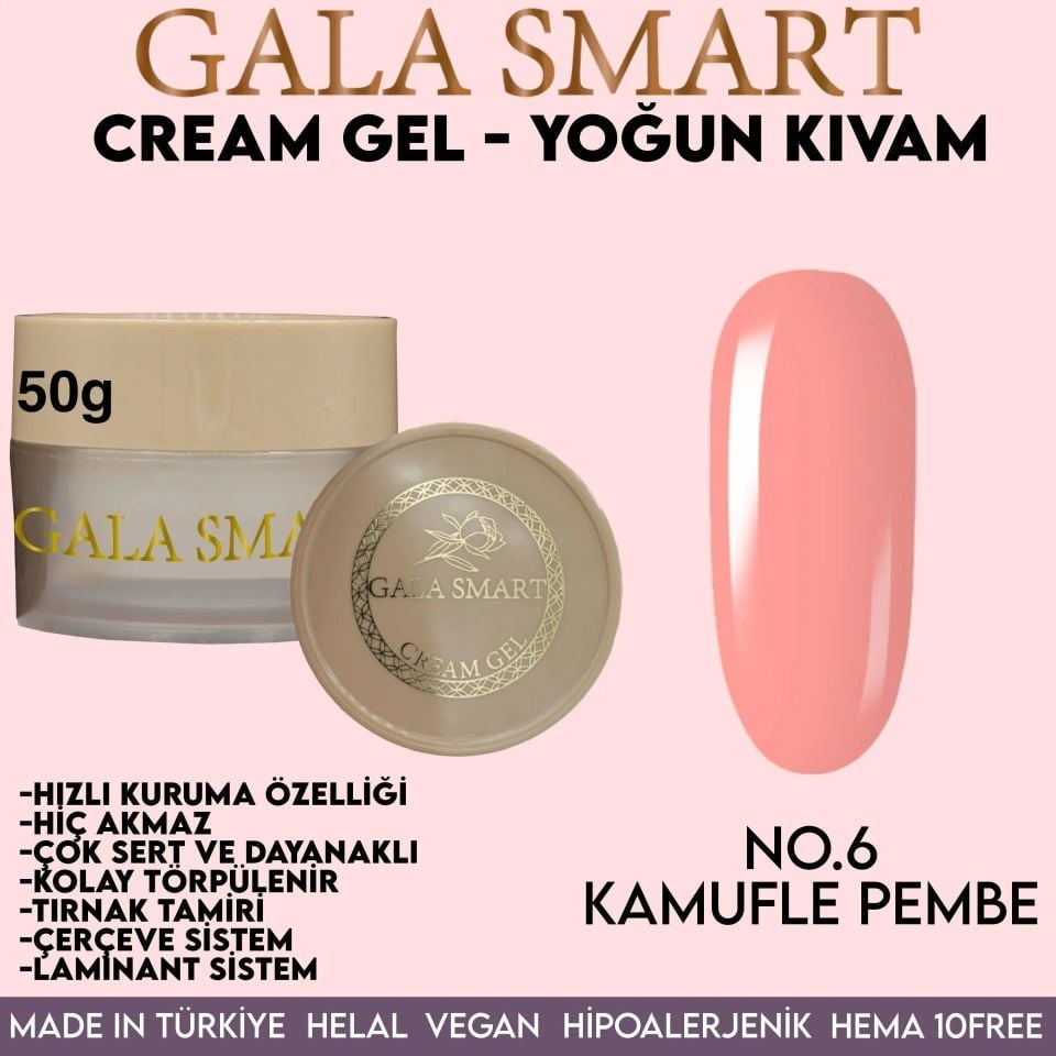GALA SMART - CREAM GEL 50GR NO:6