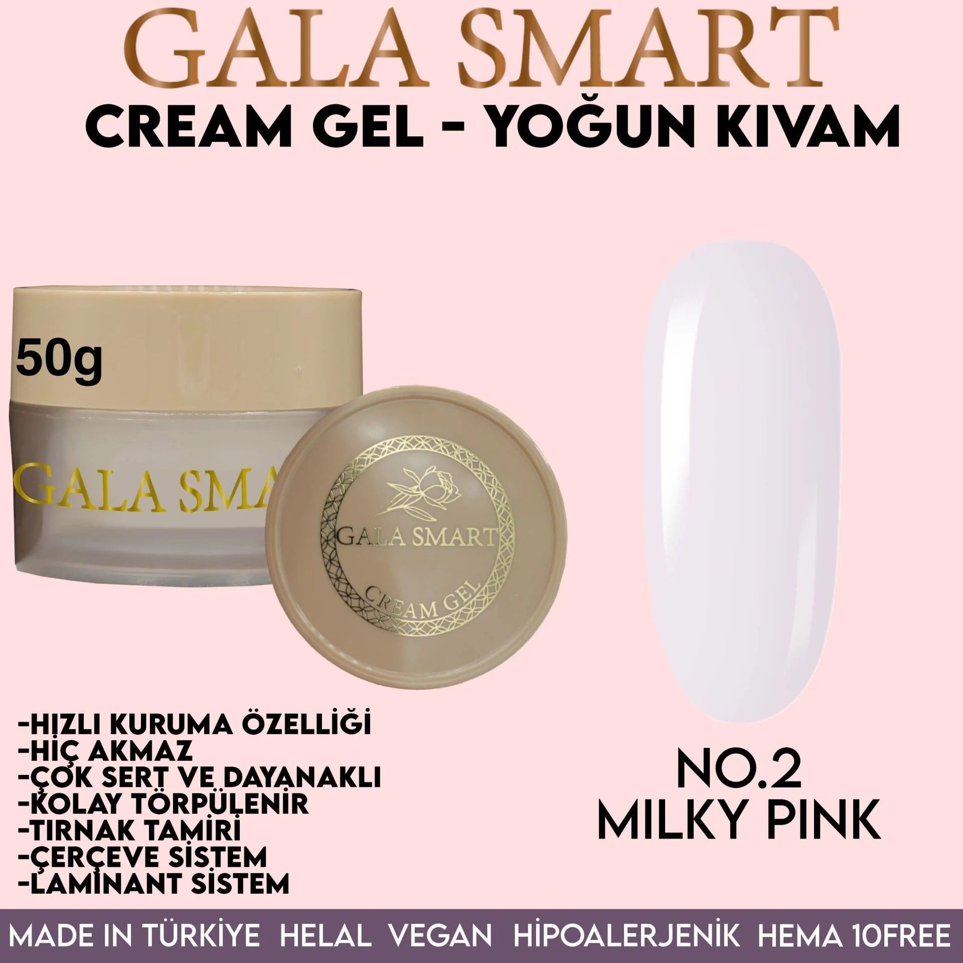 GALA SMART - CREAM GEL 50GR NO:2