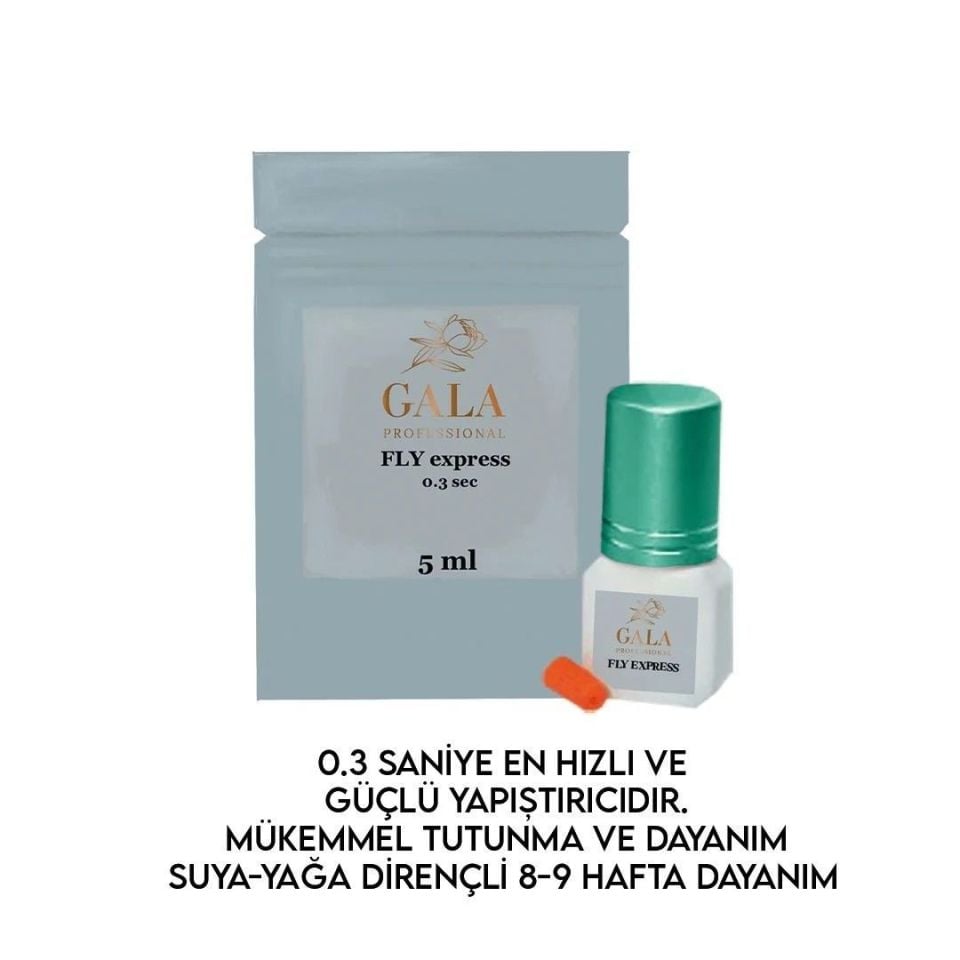 İPEK KİRPİK YAPIŞTIRICI GALA FLY EXPRESS 0.3 Saniye 5 ml