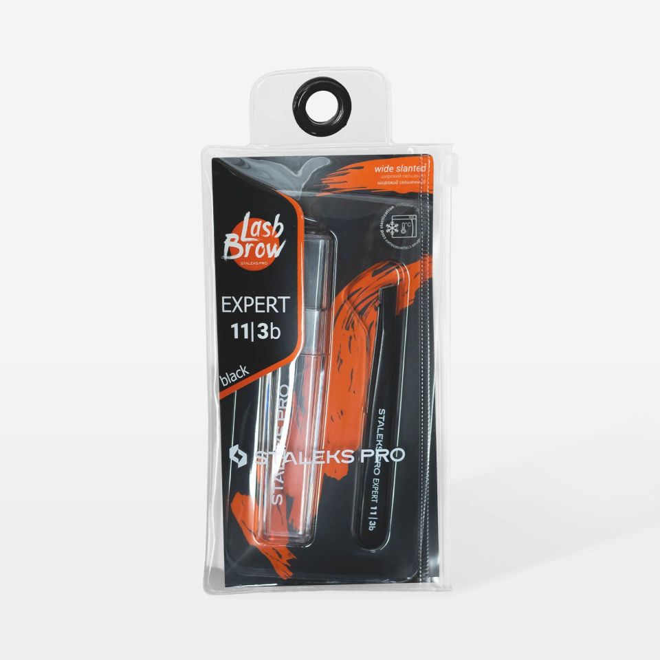 STALEKS EXPERT 11 TYPE 3b Kaş Cımbızı (Geniş Yamuk Kenarlar), Siyah