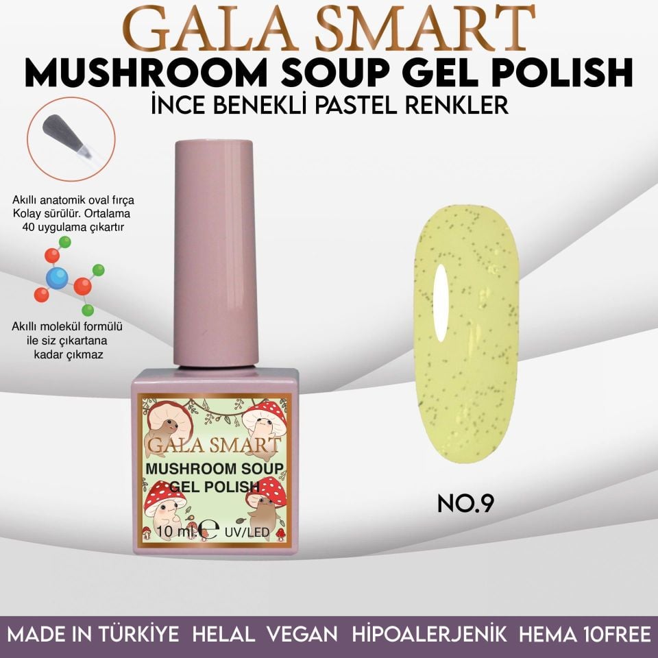 MUSHROOM SOUP GEL POLISH 10 ML NO:09