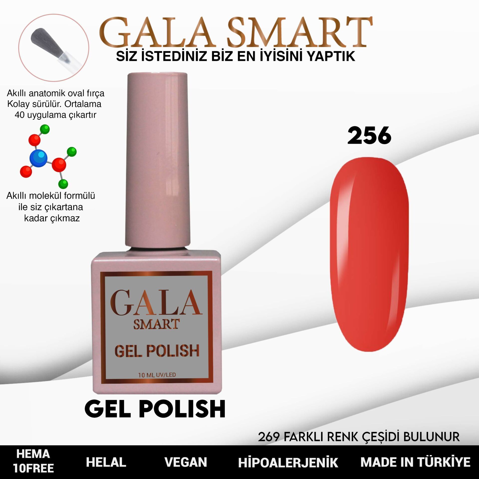 GALA CLASSİC KALICI OJE 10 mle 256