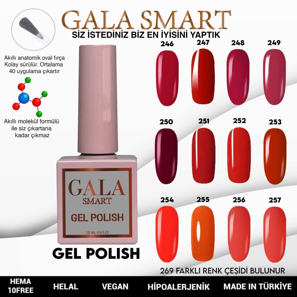 GALA CLASSİC KALICI OJE 10 mle 254