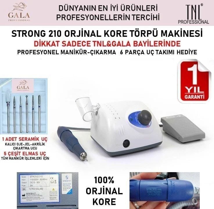 STRONG 210 TIRNAK TÖRPÜ MAKİNASI