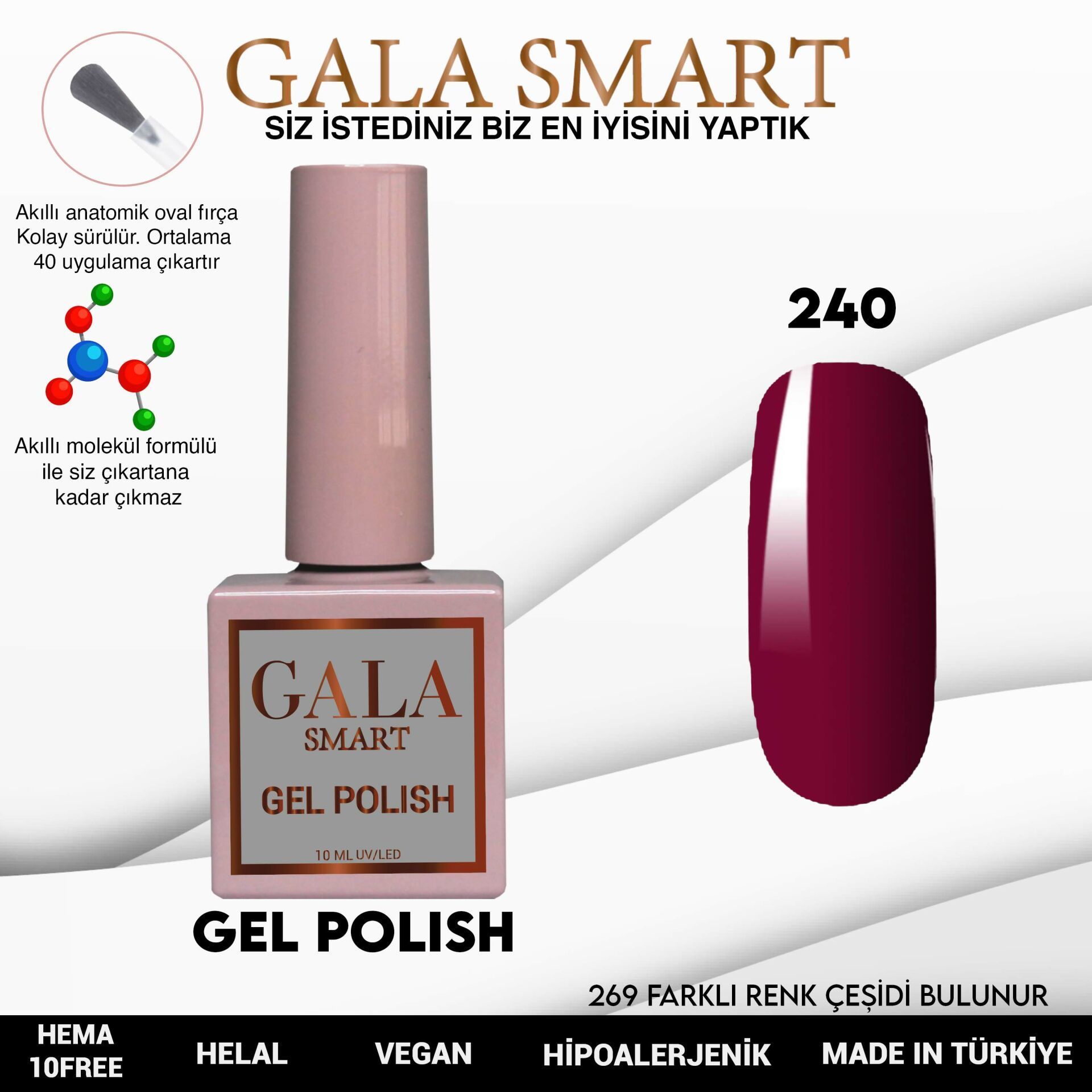GALA CLASSİC KALICI OJE 10 mle 240