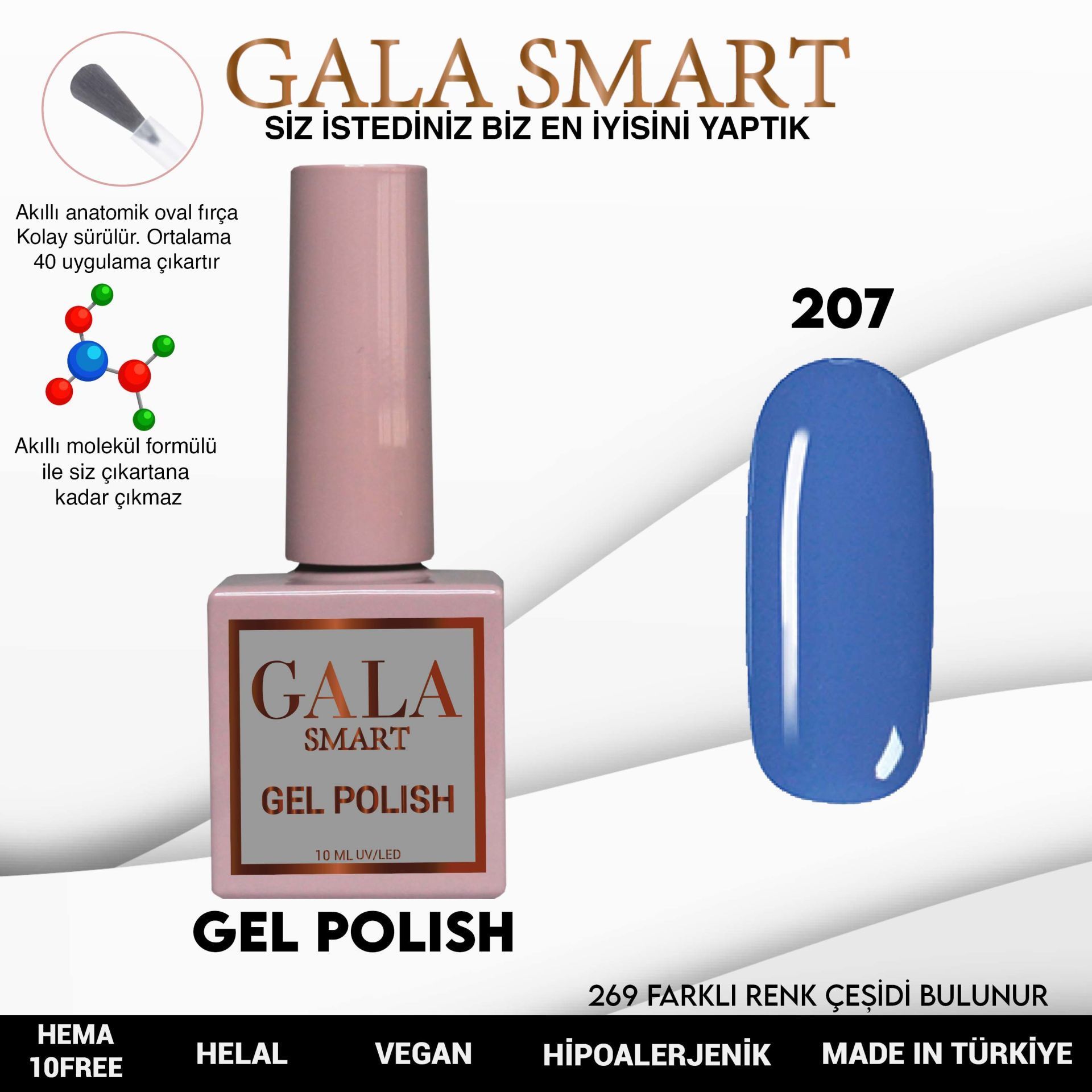 GALA CLASSİC KALICI OJE 10 mle 207