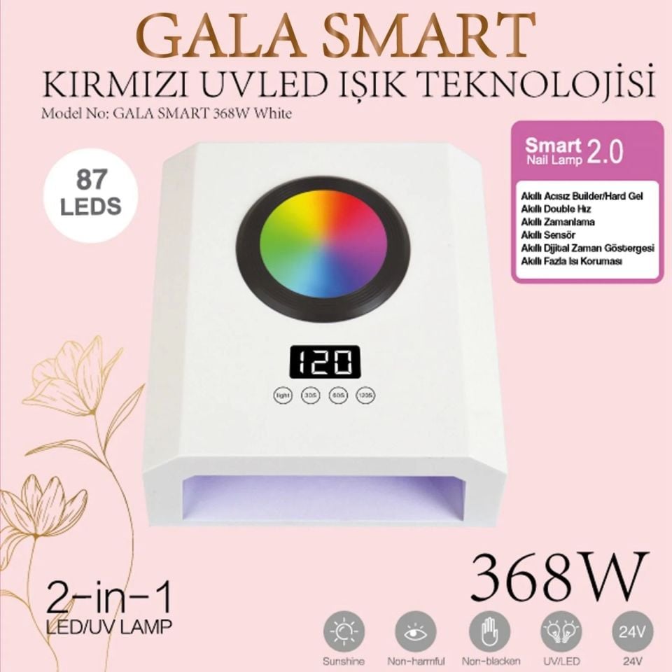 UVLED KURUTUCU - 368w 87 LED YENİ KIRMIZI IŞIK TEKNOLOJİSİ - BEYAZ RENK