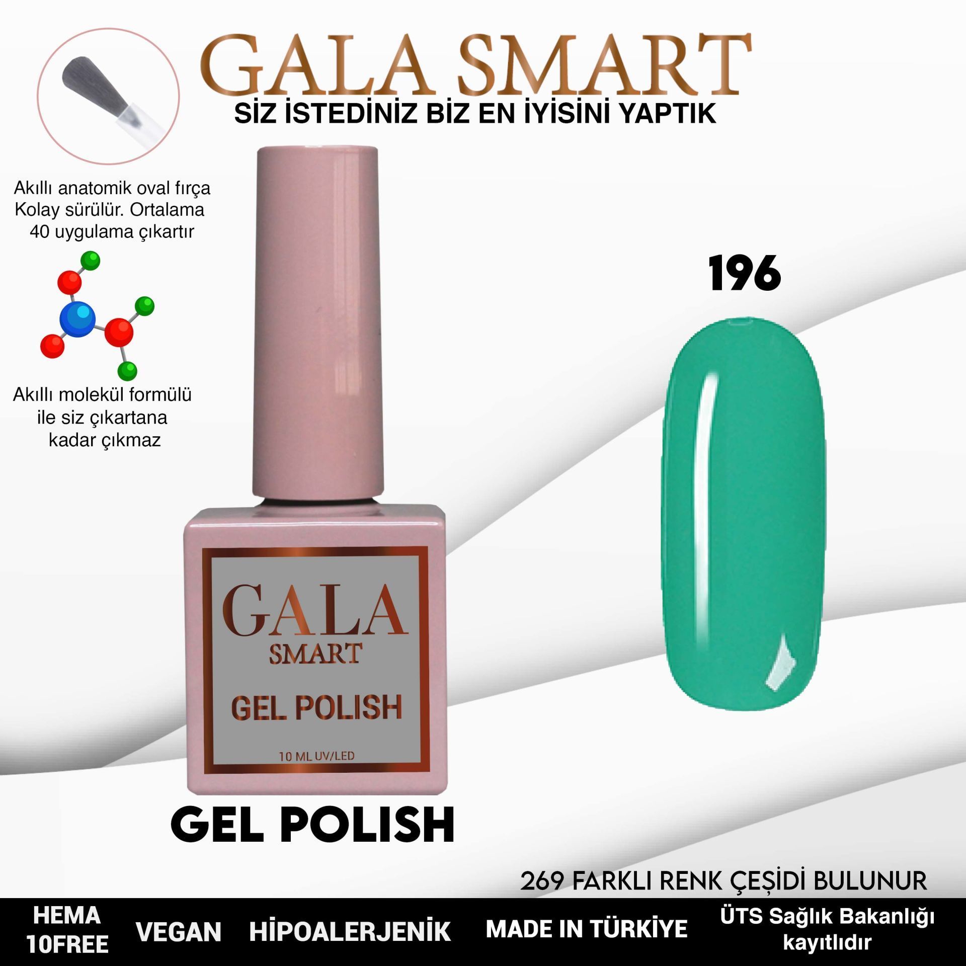 GALA CLASSİC KALICI OJE 10 mle 196