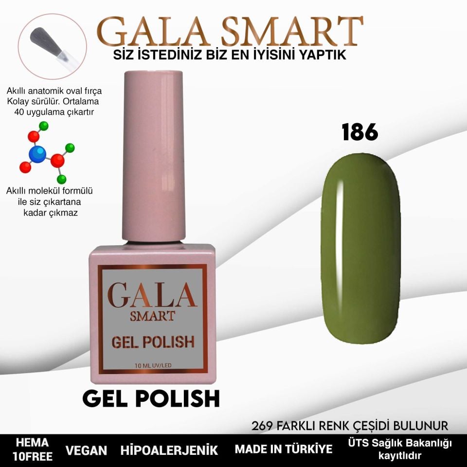 GALA CLASSİC KALICI OJE 10 mle 186