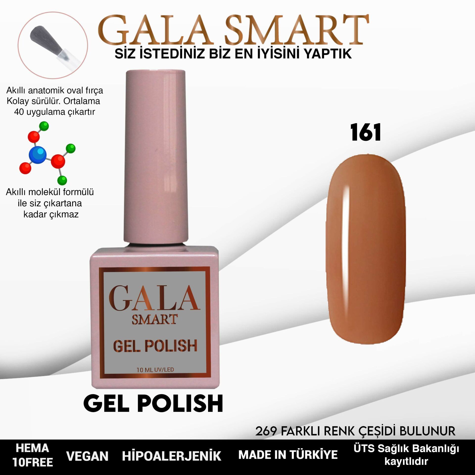 GALA CLASSİC KALICI OJE 10 mle 161