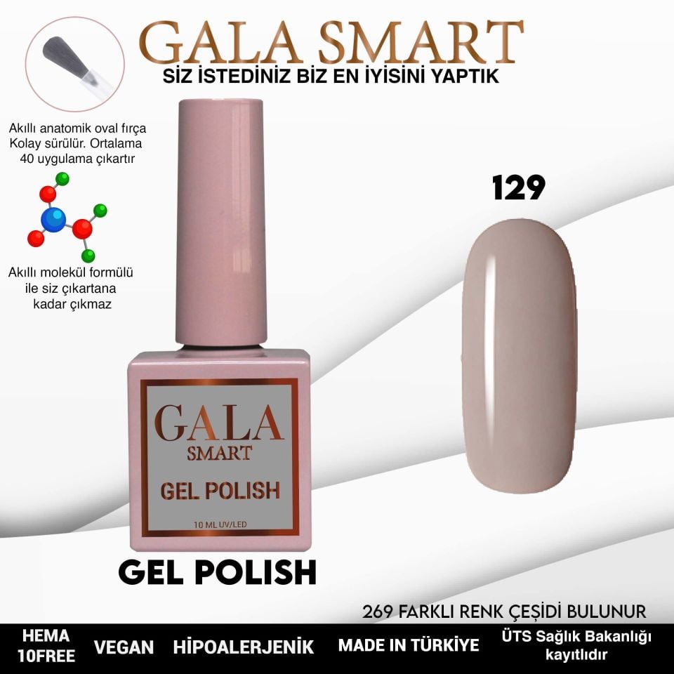 GALA CLASSİC KALICI OJE 10 mle 129