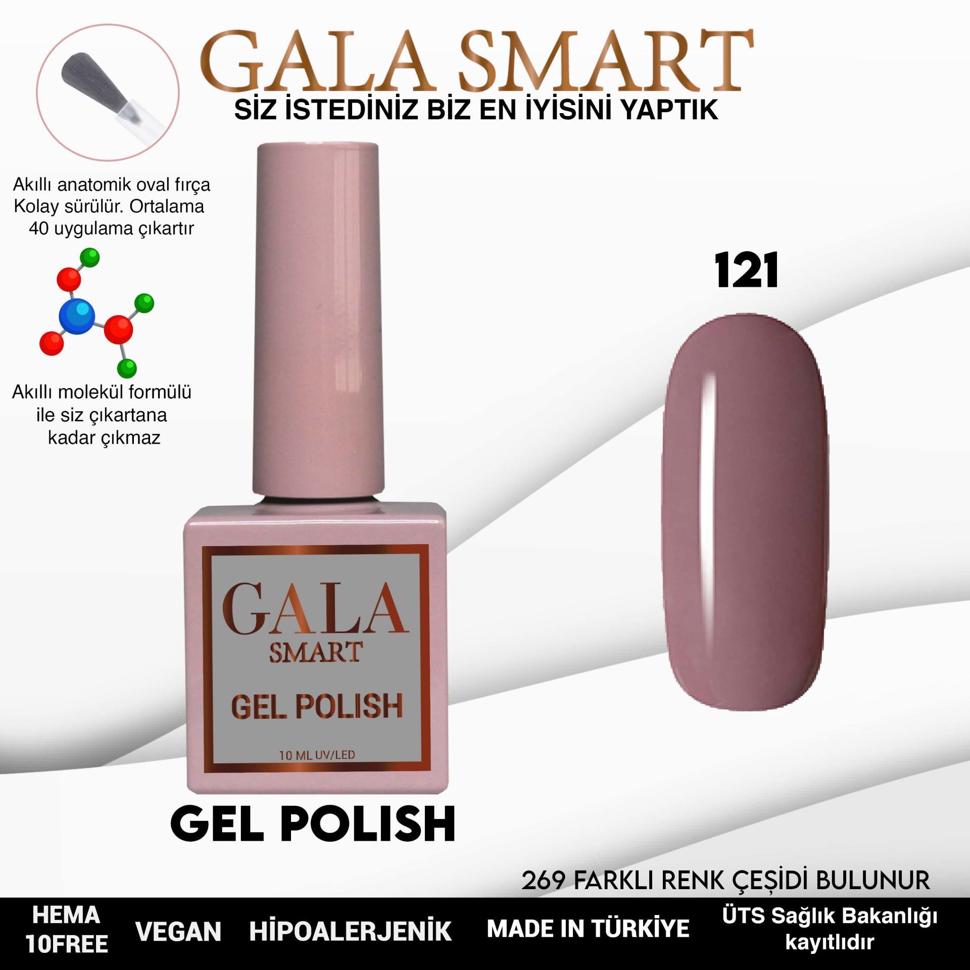 GALA CLASSİC KALICI OJE 10 mle 121