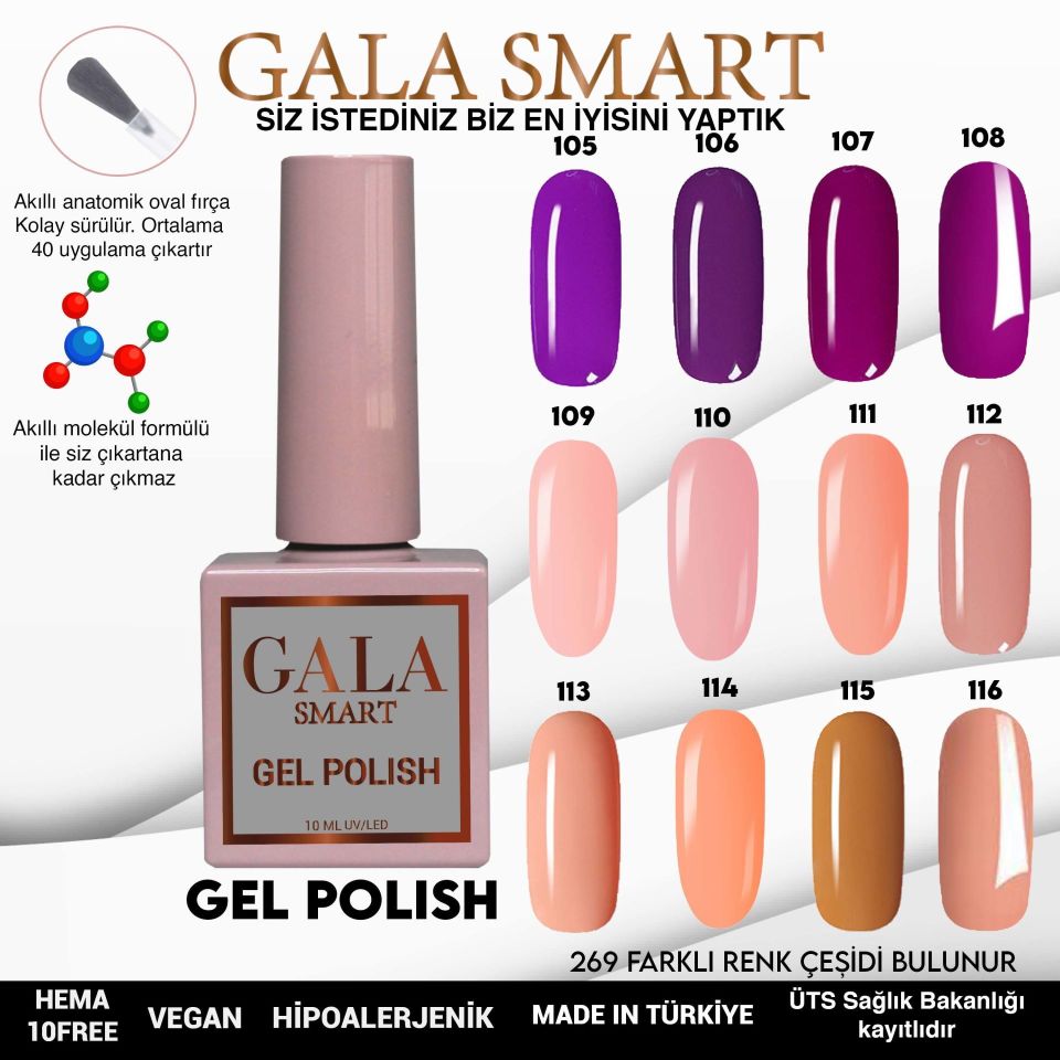 GALA CLASSİC KALICI OJE 10 mle 106