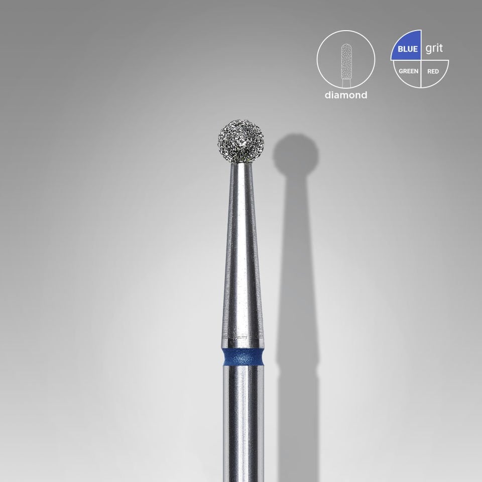 Elmas Küre Freze, Mavi, Çap 2,5 mm