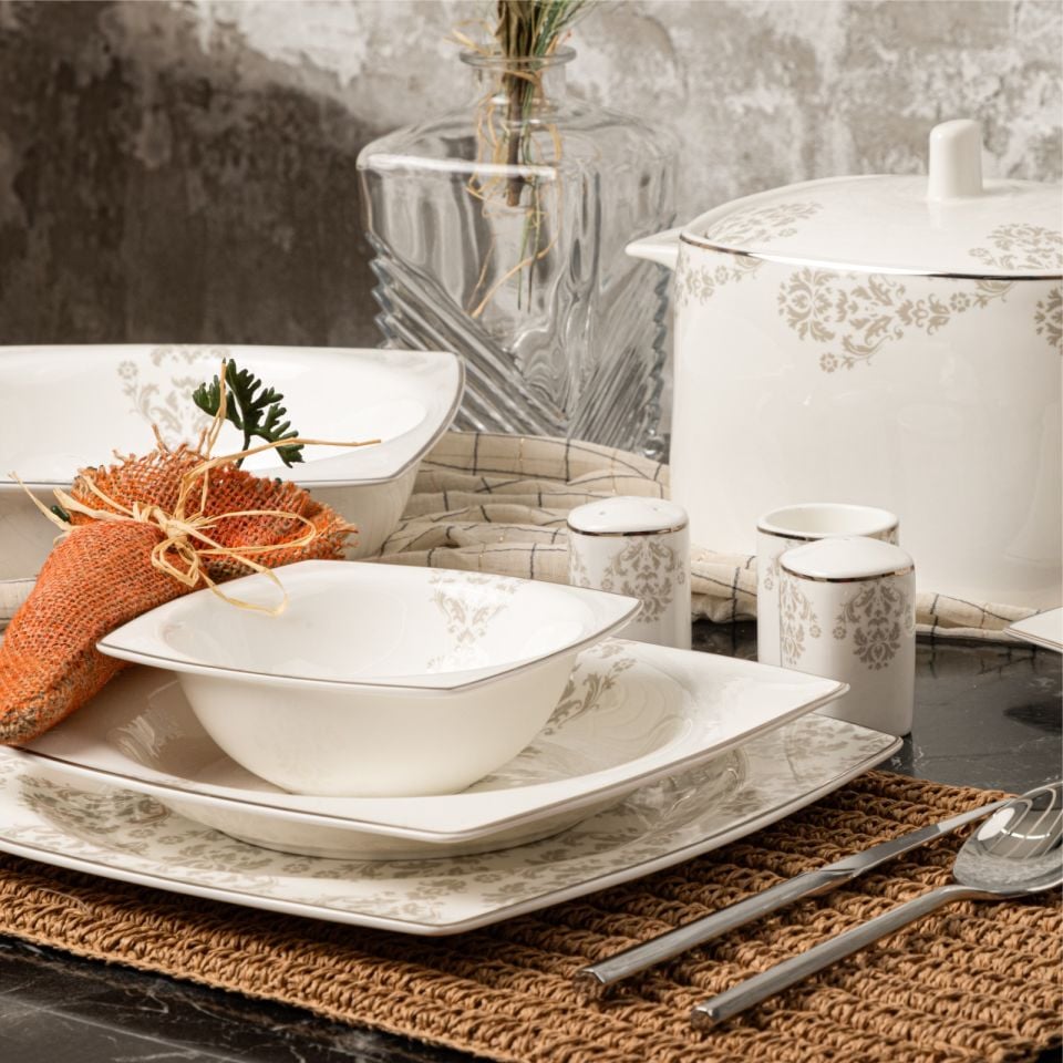 Damask 60 Parça Yemek Takımı