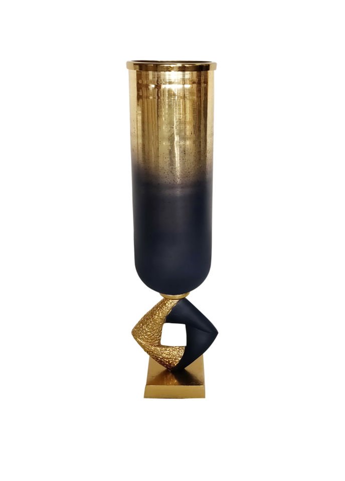 Golden Blue Vazo 66x15 cm