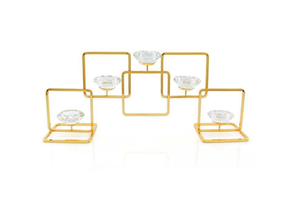 Karat Gold 5 li Şamdan 45 cm
