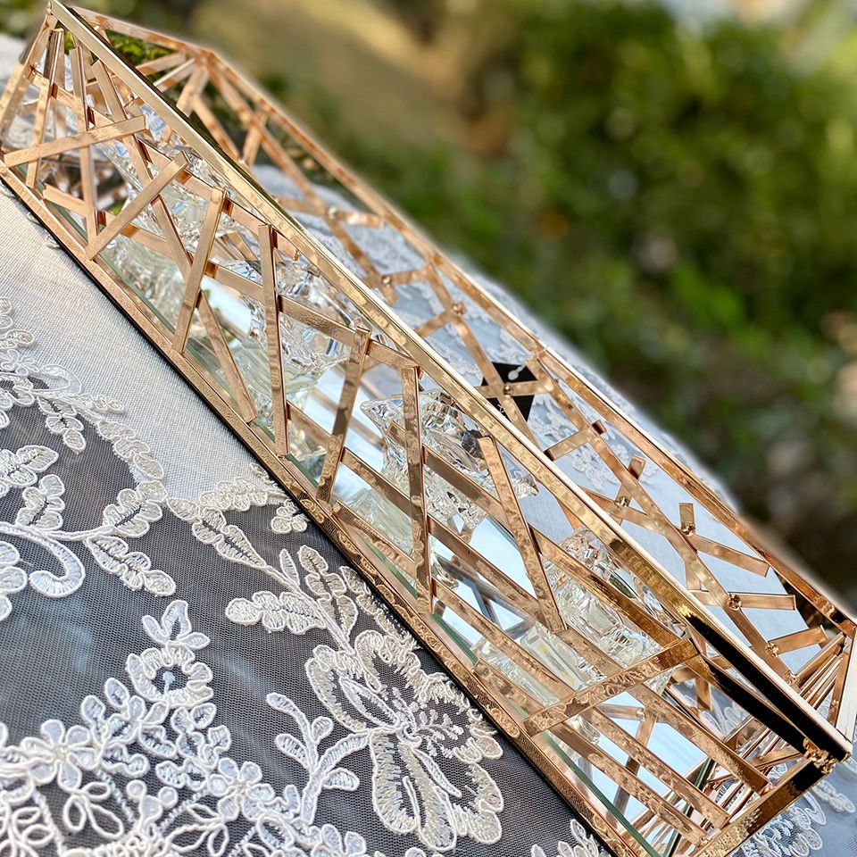 Karat Gold Şamdan 40x10 cm