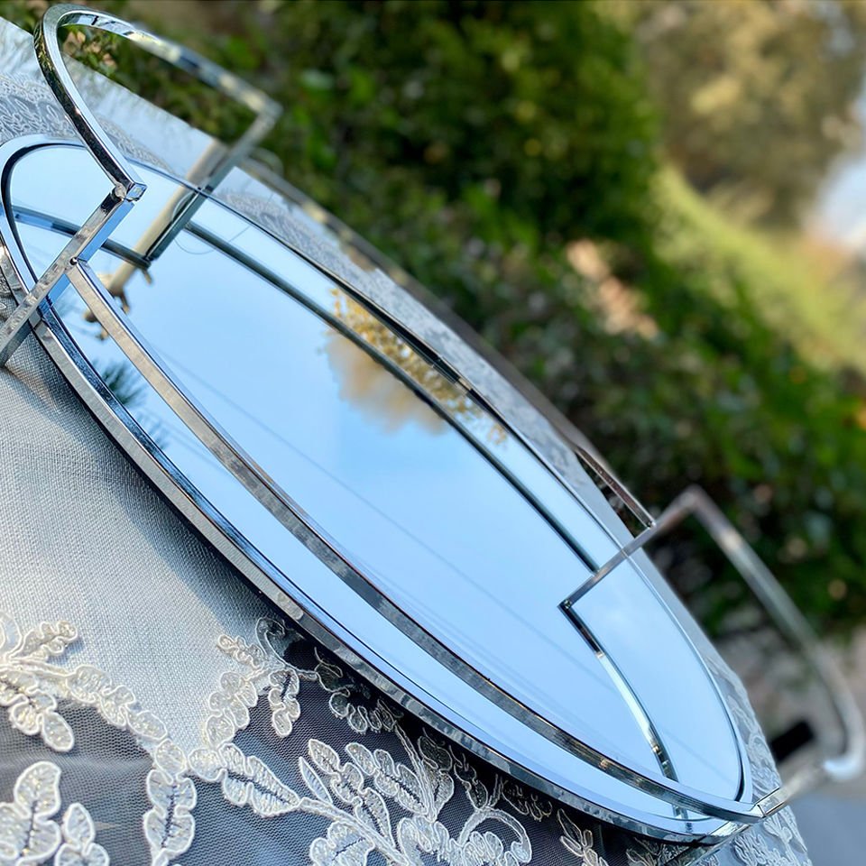 Karat Platin Tepsi 36x22 cm