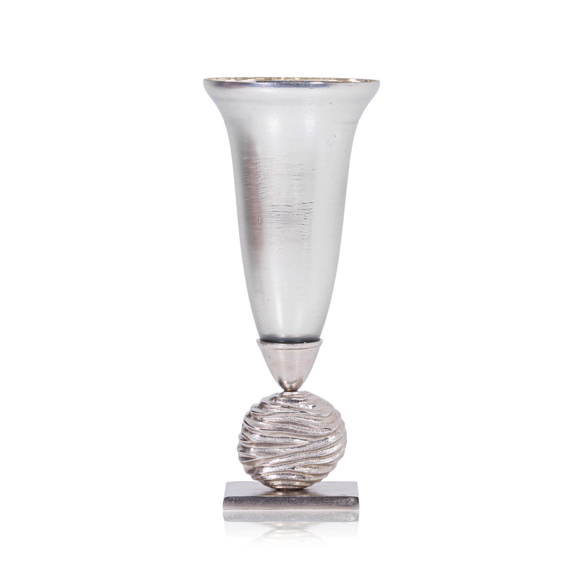 Anemon Gümüş Vazo 46 cm