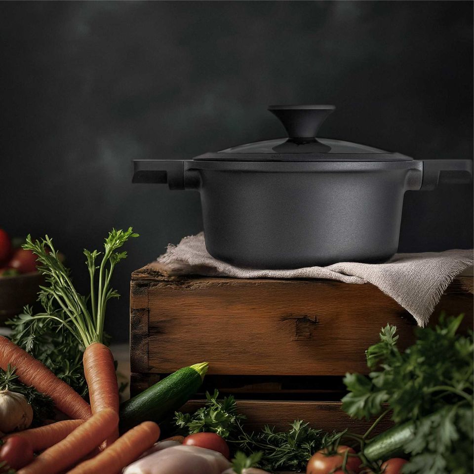 Naturel Black Derin Tencere 24 cm