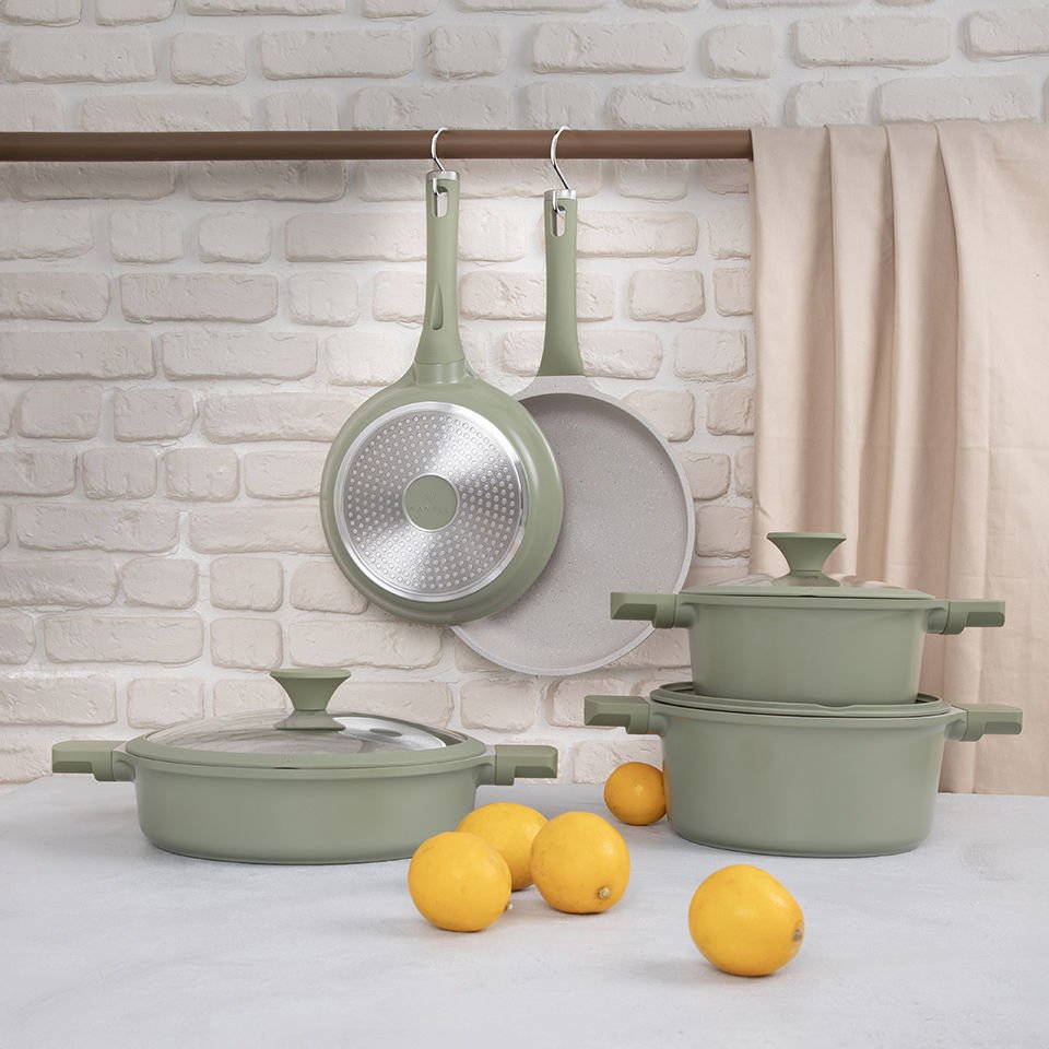 Naturel Green Sığ Tencere 28 cm
