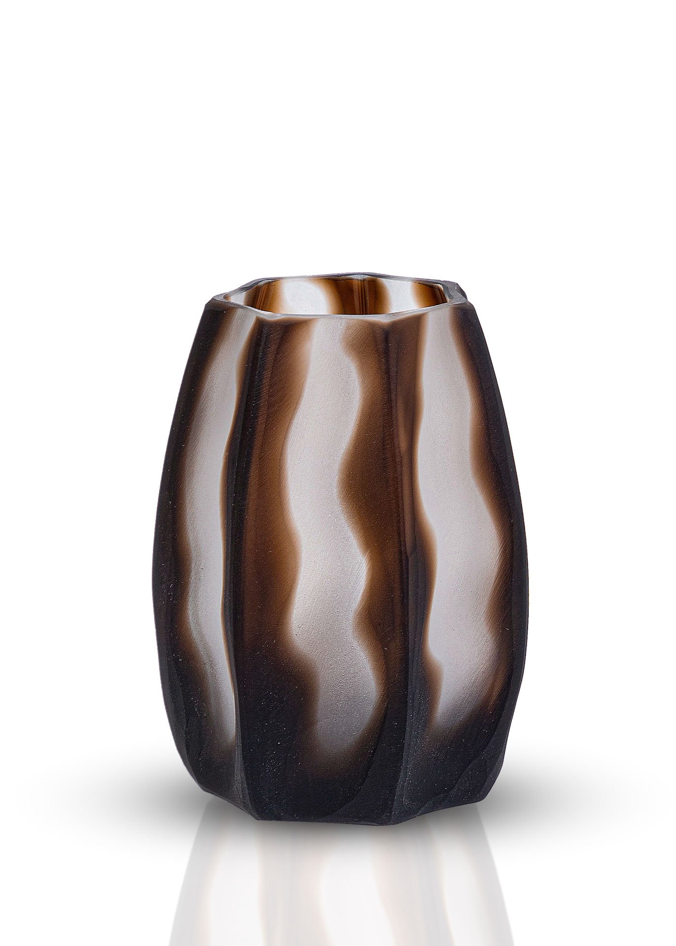 Serenıty Matte Brown Vazo 16 x 11 cm