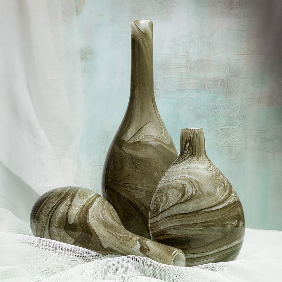 Serenıty Soft Green Vazo 30 x 11 cm