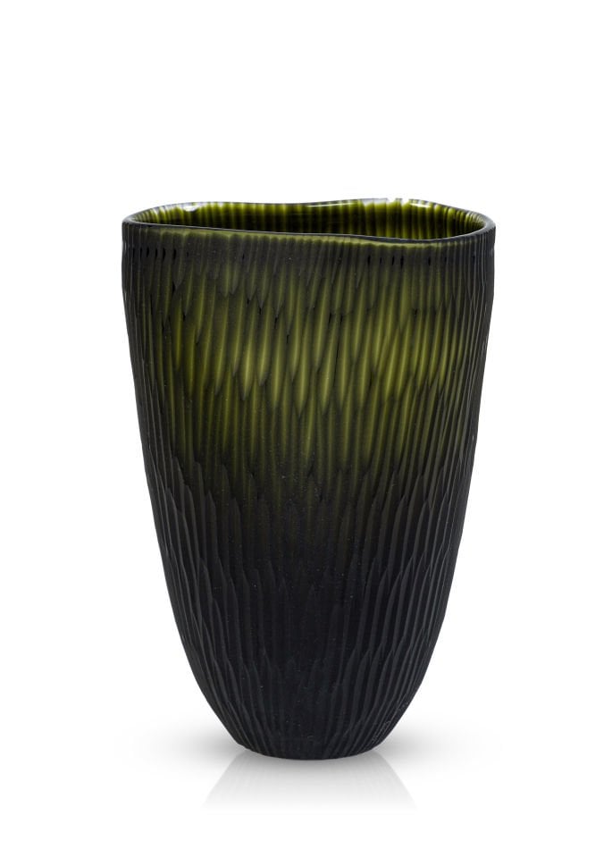 Serenıty Matte Green Vazo 29 x 21 cm