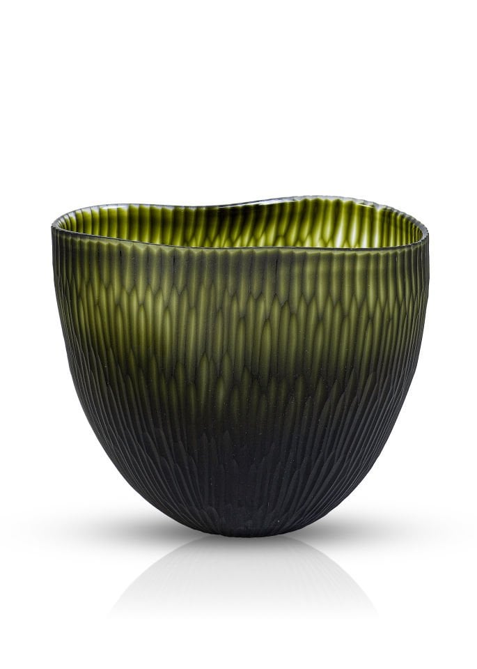 Serenıty Matte Green Vazo 21 x 25 cm