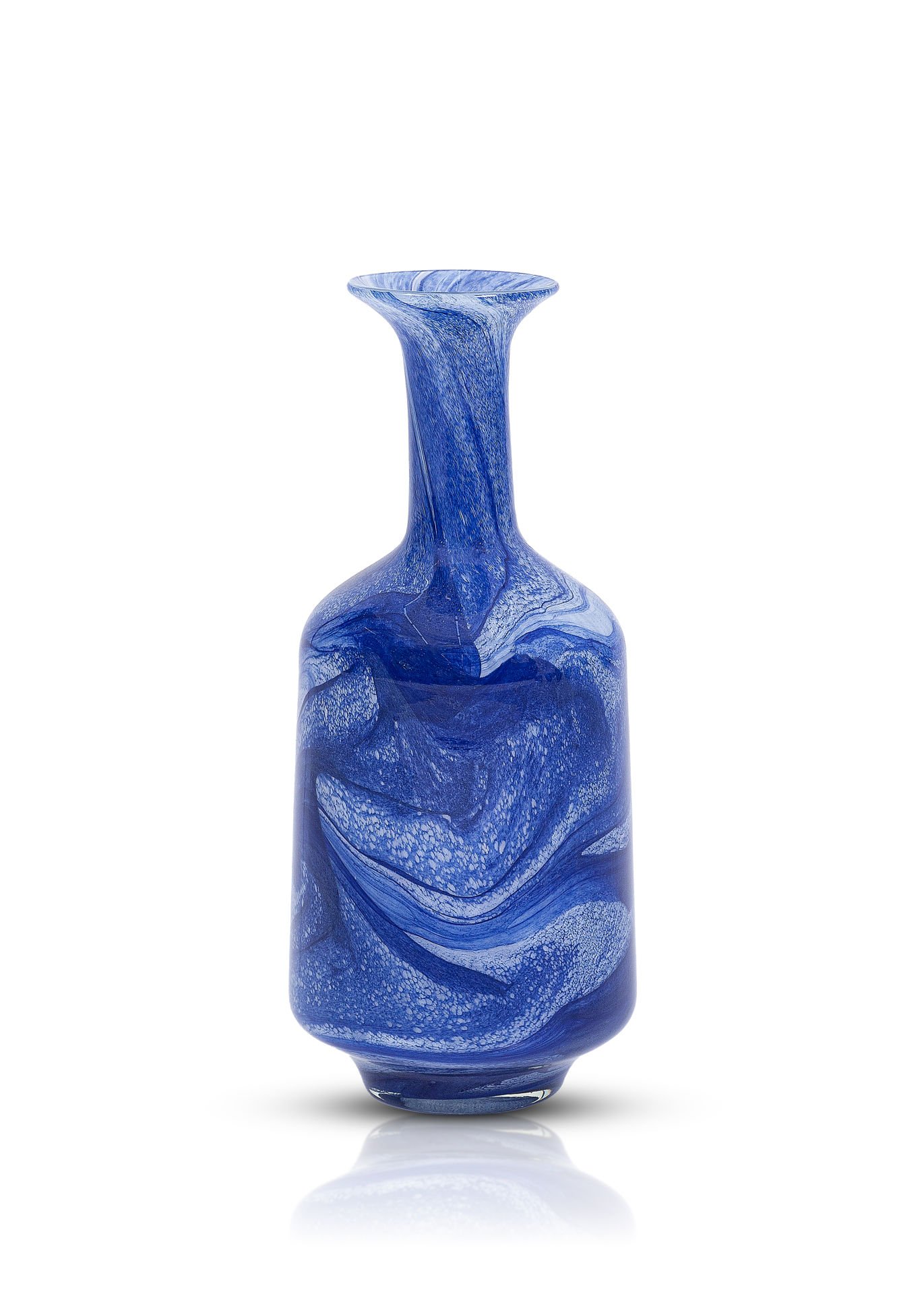 Serenıty Aqua Blue Vazo 34.5 x 14 cm