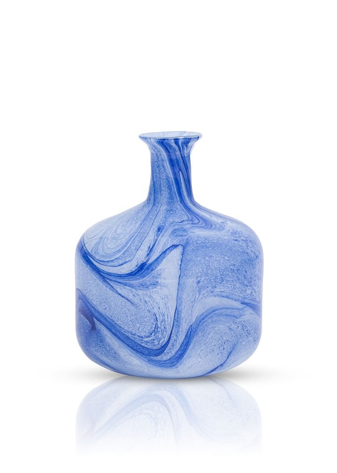 Serenıty Aqua Blue Vazo 24 x 18 cm