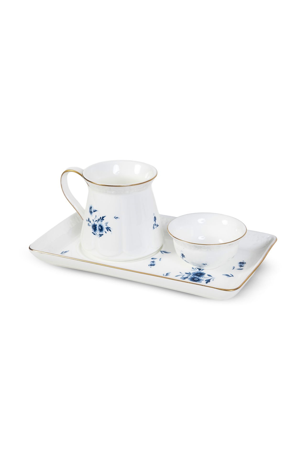 Tıffany Blue Sunumluklu Kahve Takımı 3 Parça