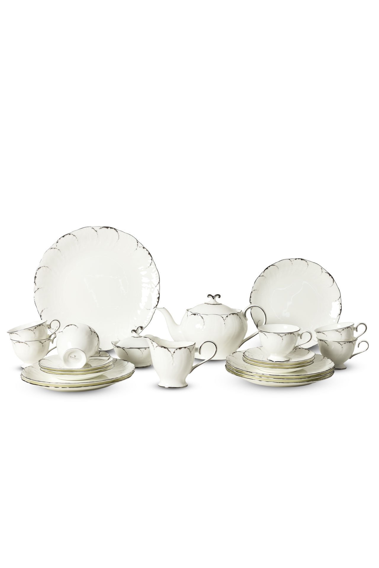 Tiffany Platin Çay Seti 24 Parça