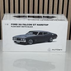 1:18 Ford XA Falcon GT Hardtop Plain Body Black - Autoart