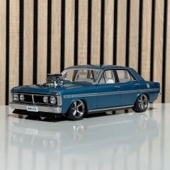 1:18 Ford XY Falcon GTHO Street Machine Metallic Blue - Autoart