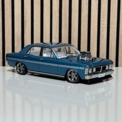 1:18 Ford XY Falcon GTHO Street Machine Metallic Blue - Autoart