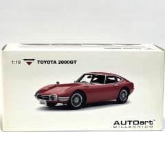 1:18 Toyota 2000 GT Coupe Upgraded 1967 Red - Autoart
